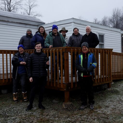 Group photo of the attended, near the SAS building.